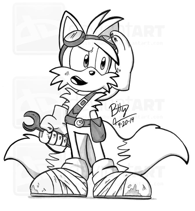 tails sonic coloring pages - photo #30