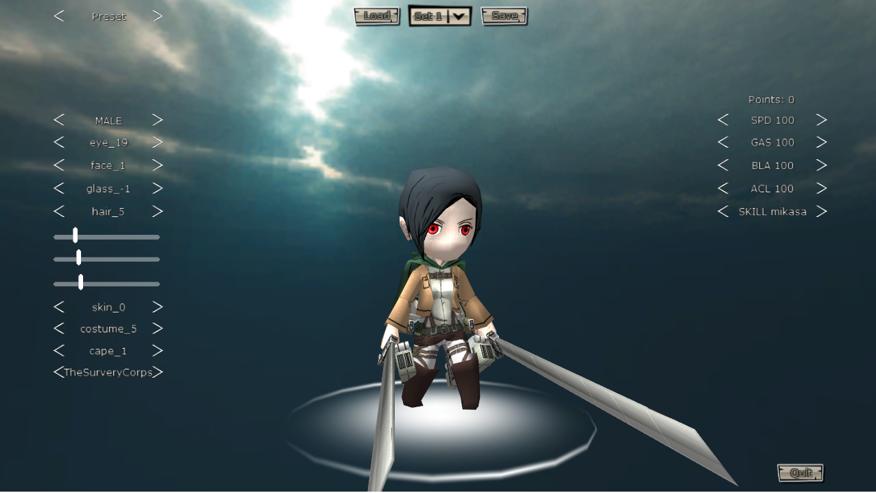 attack on titan tribute game by feng