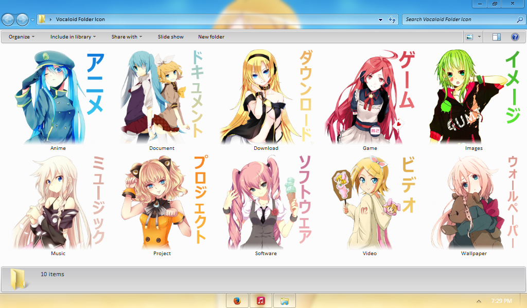 Vocalova - Vocaloid Folder Icon Pack 