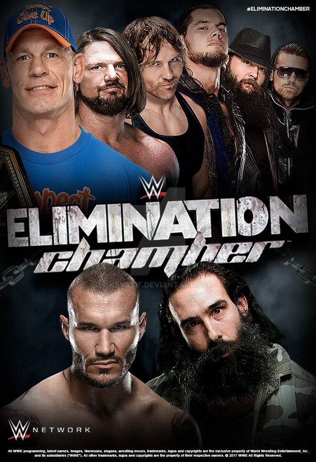 WWE Elimination Chamber 2017 Poster (Custom) by KevStif