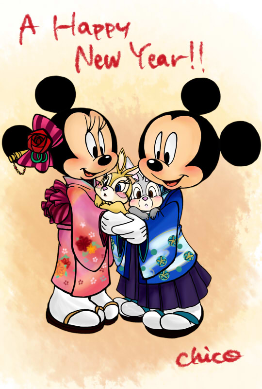 mickey mouse happy new year clipart - photo #37
