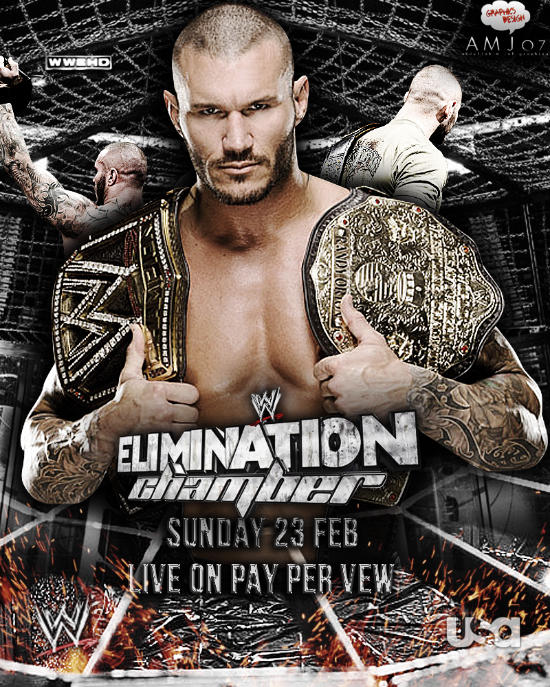 Elimination Chamber Poster Feat. Randy Orton! by AMJ07
