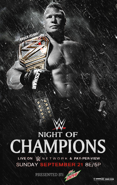 Image result for night of champions 2014 poster