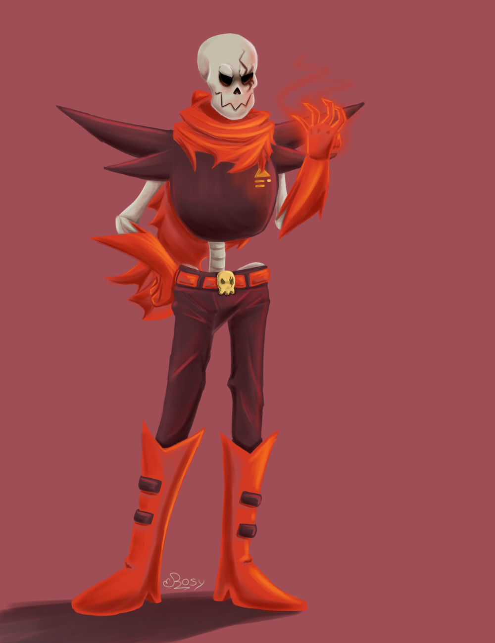 Underfell Papyrus by Rosy-forever on DeviantArt