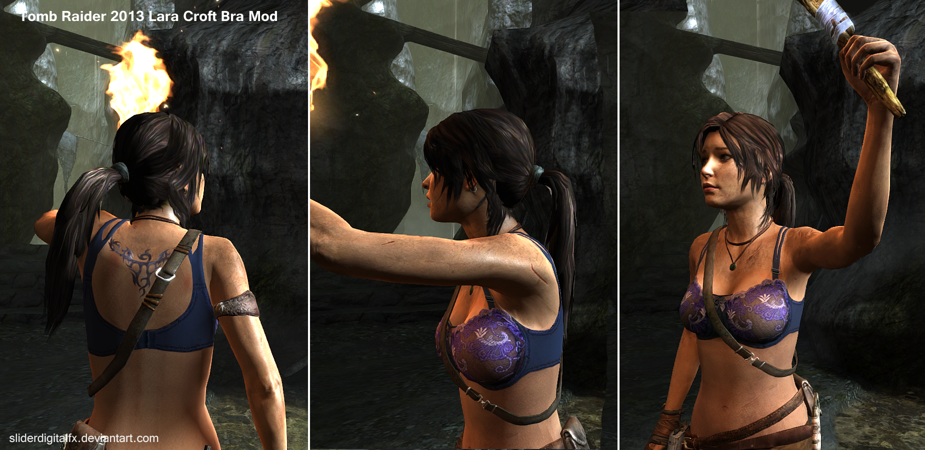 Tomb Raider 2013 Lara Croft Bra Mod By Sliderdigitalfx On