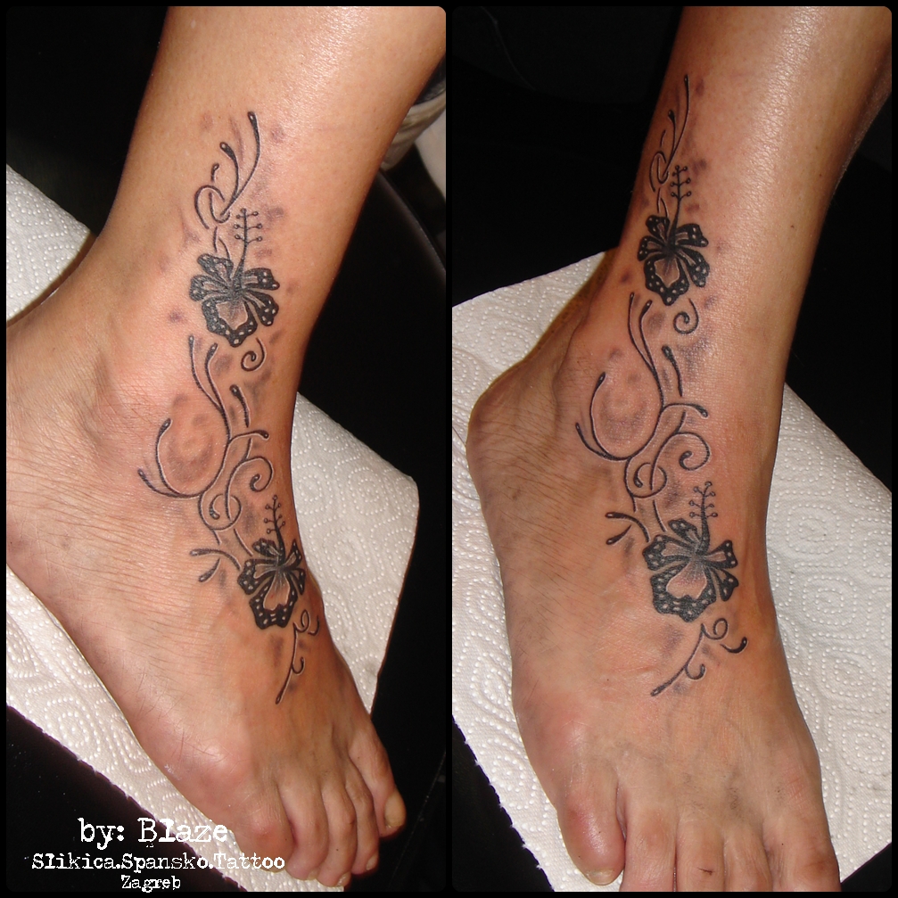 girly leg tattoo by bLazeovsKy on DeviantArt