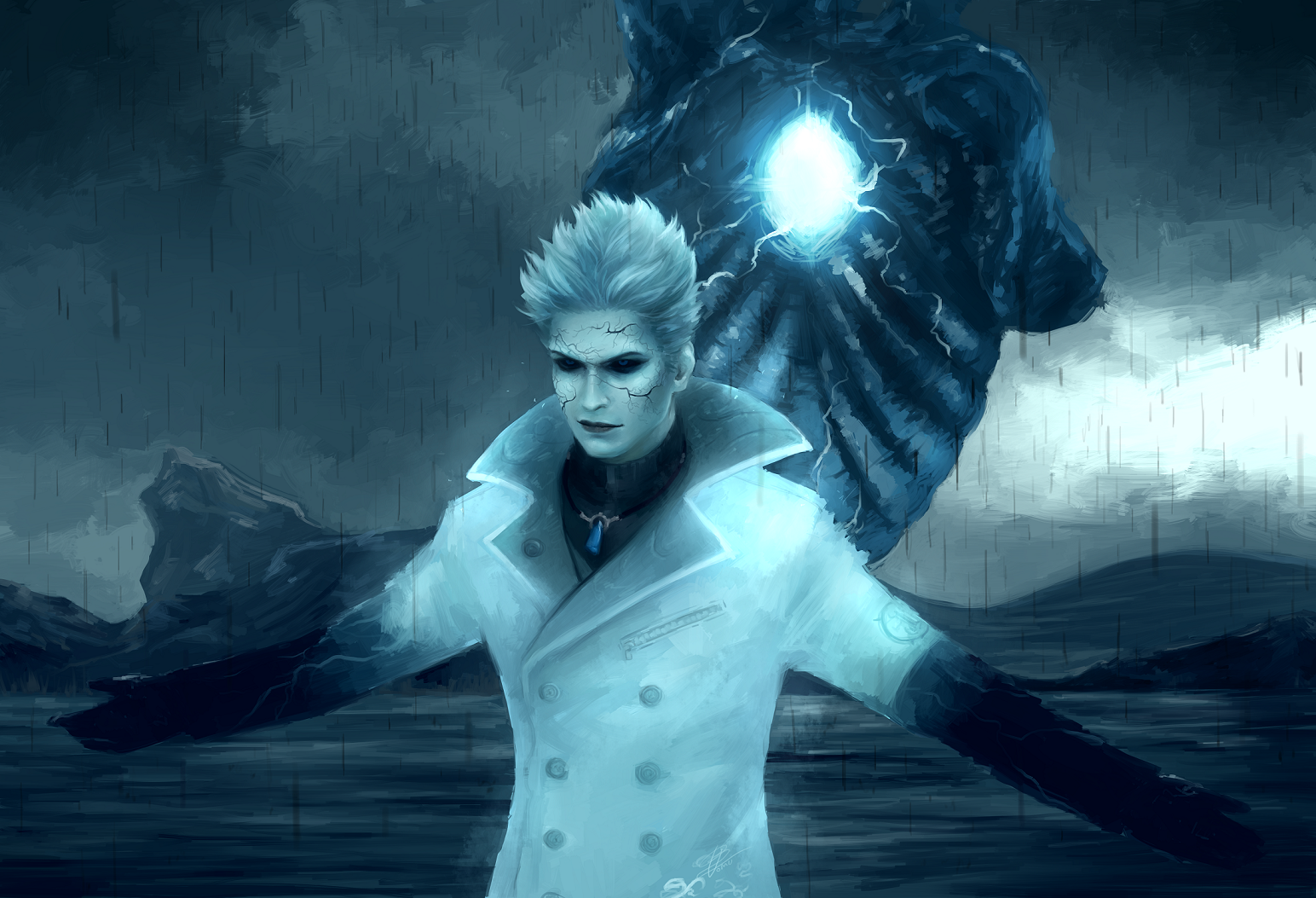 vergil (devil may cry and 1 more) drawn by omurizer