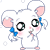 Hamtaro Mouse Emoji-05 Kawaii Stare V1 by Jerikuto