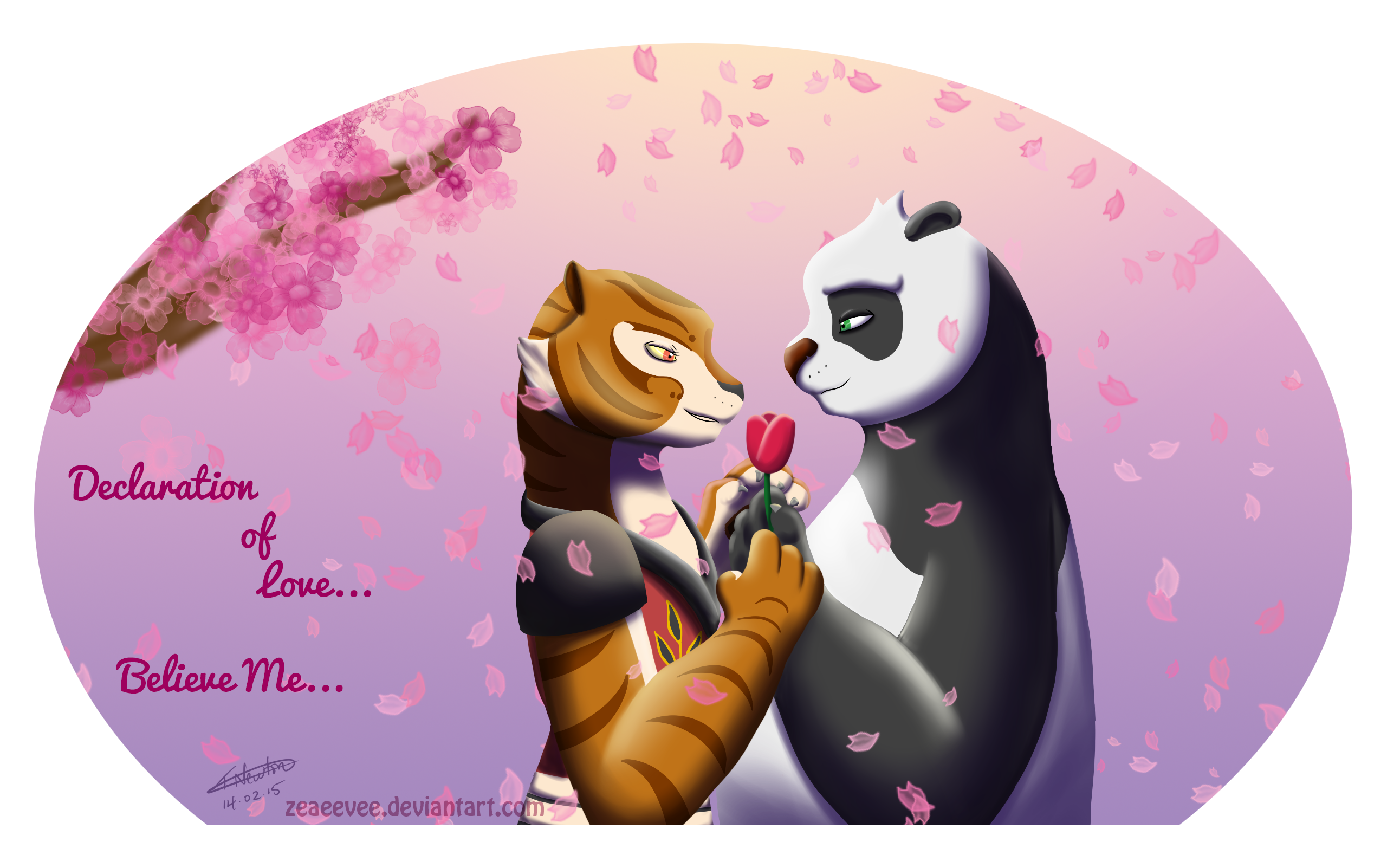 Kung Fu Panda - Po training with Master Tigress by 
