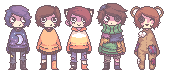 pixel art children by IcarianPrince