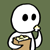Popcorn Ghost Child Emoticon