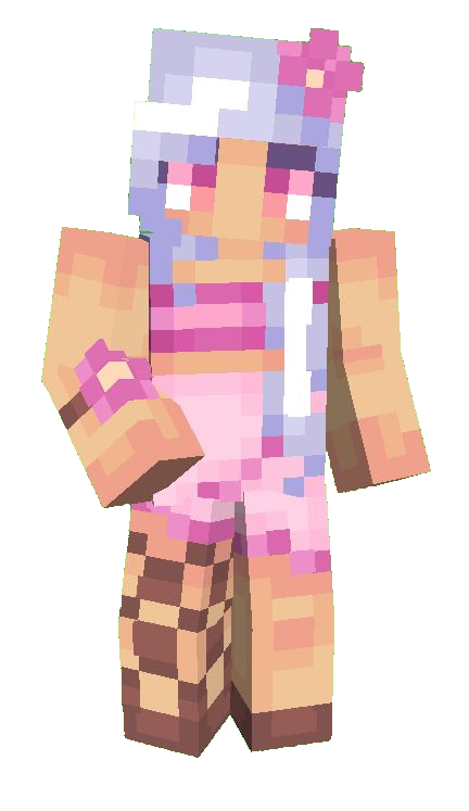✽ Pink Hibiscus ✽ | Kimoeno Minecraft Skin