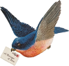 Big Blue Bird mail Icon big by linux-rules