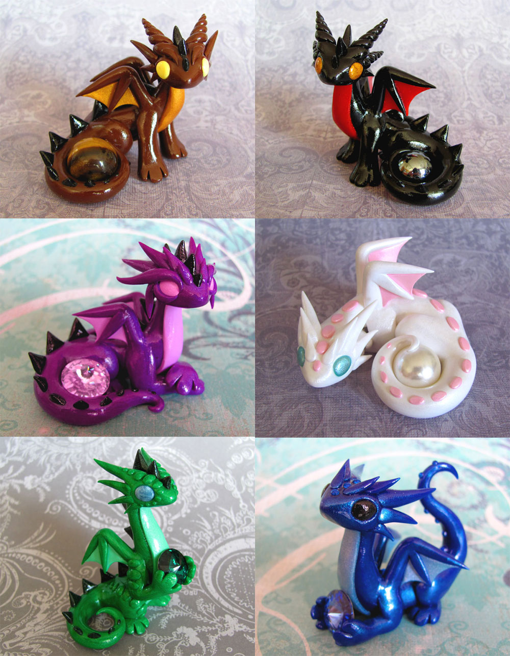 Random Gem Dragons by DragonsAndBeasties on DeviantArt