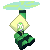Peridot flying taunt sprite