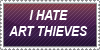 I hate Art Theives Stamp by Mephonix