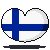 Finland Flag Heart Icon by Kiss-the-Iconist