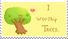 Worship Trees Stamp by xXScarletButterflyXx