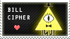 Bill Cipher Stamp by StormEater