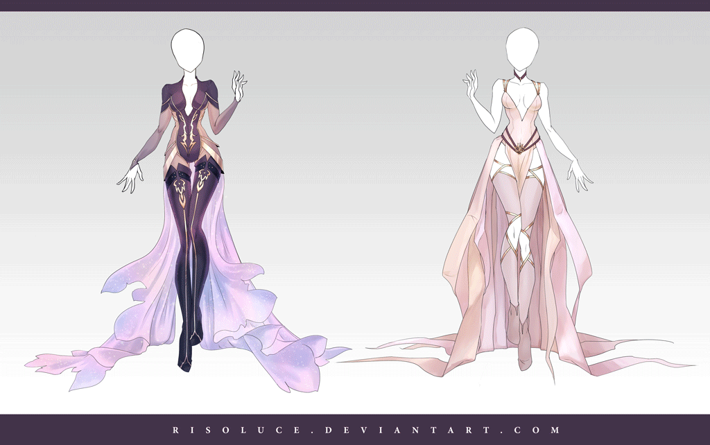 (CLOSED) Adoptable Outfit Auction 157-158 by Risoluce
