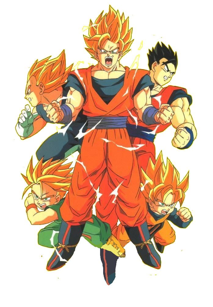 Trunks Gohan Goku Goten Vegeta Dragon Ball Transparent Background Png ...