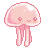 FREE Jellyfish Icon (Pastel Pink) by koffeelam