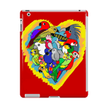 I heart parrots iPad case