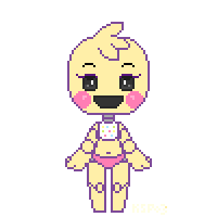 Toy Chica Pixel by KittysoftPaws-o3