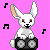 Free musical bunny icon by Tirrih