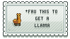 Llama Love Stamp By Idjpanda-d7bvrfa by AaronSmith87