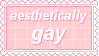 Aesthetically Gay Stamp by King-Lulu-Deer-Pixel