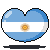 Argentina Flag Heart Icon by Kiss-the-Iconist