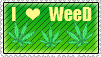 I love Weed Stamp by stambataa