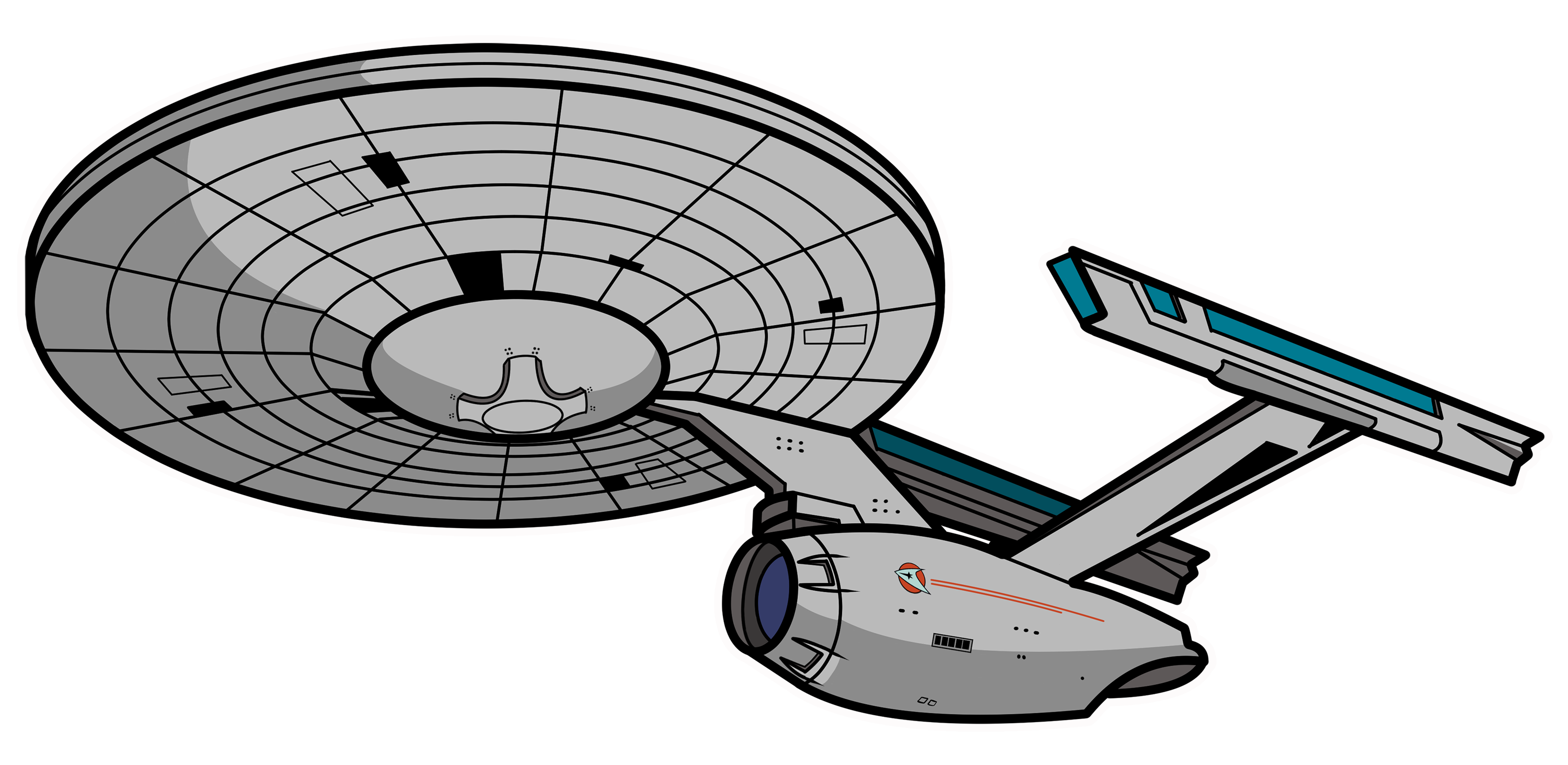 enterprise star trek illustration